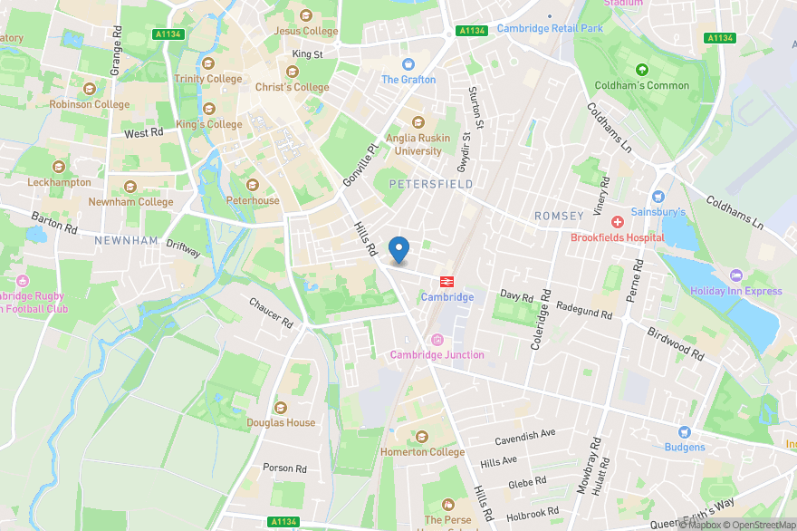 Studio Cambridge - Sir Michael - Open Street Map