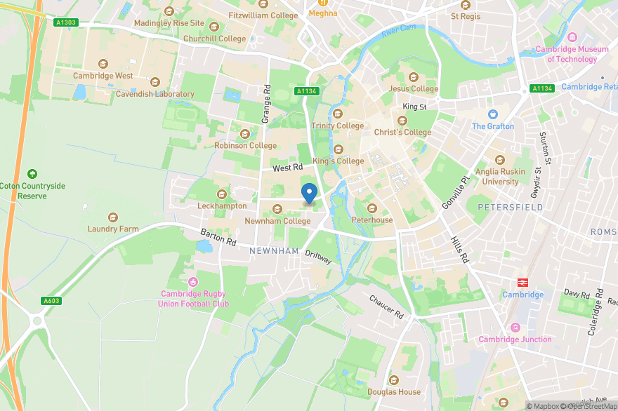Studio Cambridge - Sir Christopher (Ridley Hall) - Open Street Map